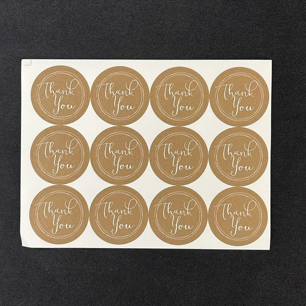 🟢 FREE WITH ANY PURCHASE OVER $10. (60) Thank you stickers